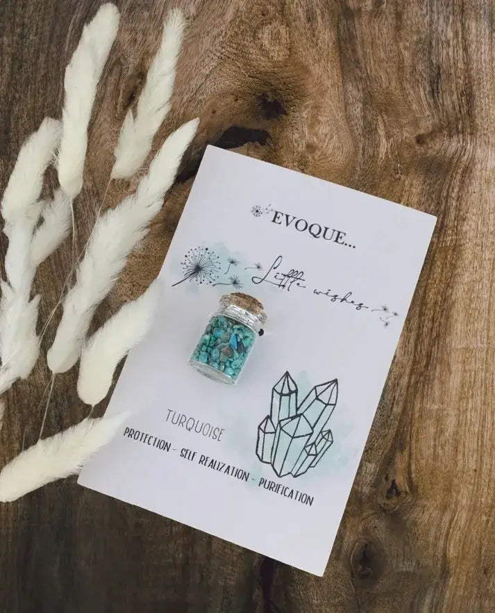 'Little Wishes' Crystal Jars - Turquoise
