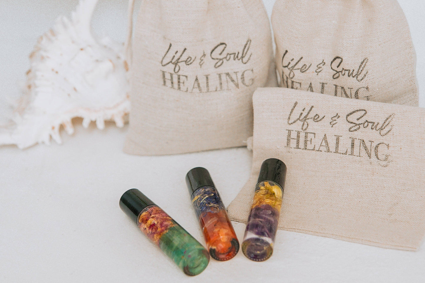 Crystal Essential Oil Roller: Frankincense / Black Tourmaline