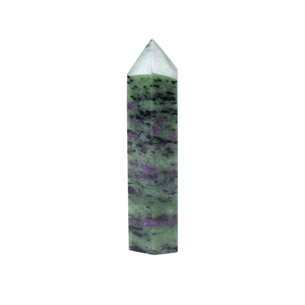 Radiant Ruby in Zoisite Point Tower Generator - Healing Crystal, Meditation, Spiritual Decor