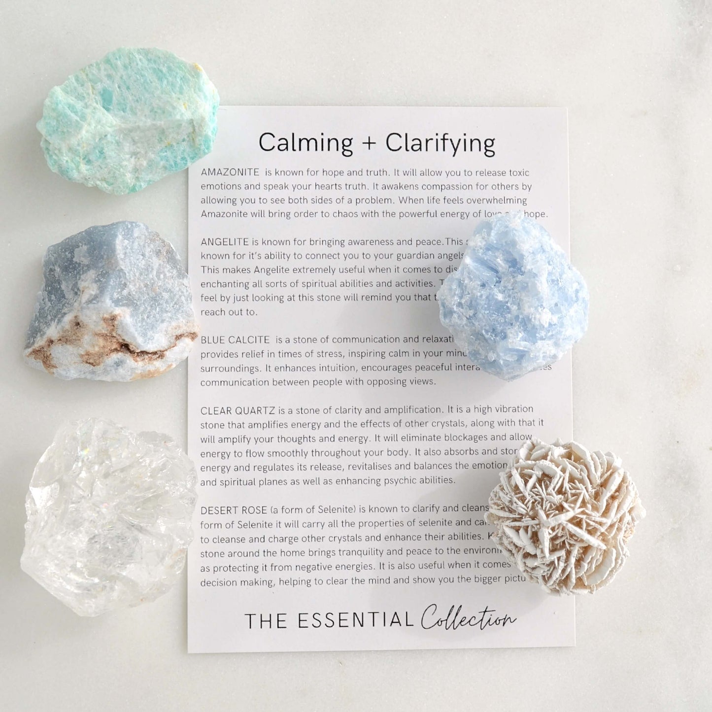 Calming + Clarifying Raw Crystal Kit