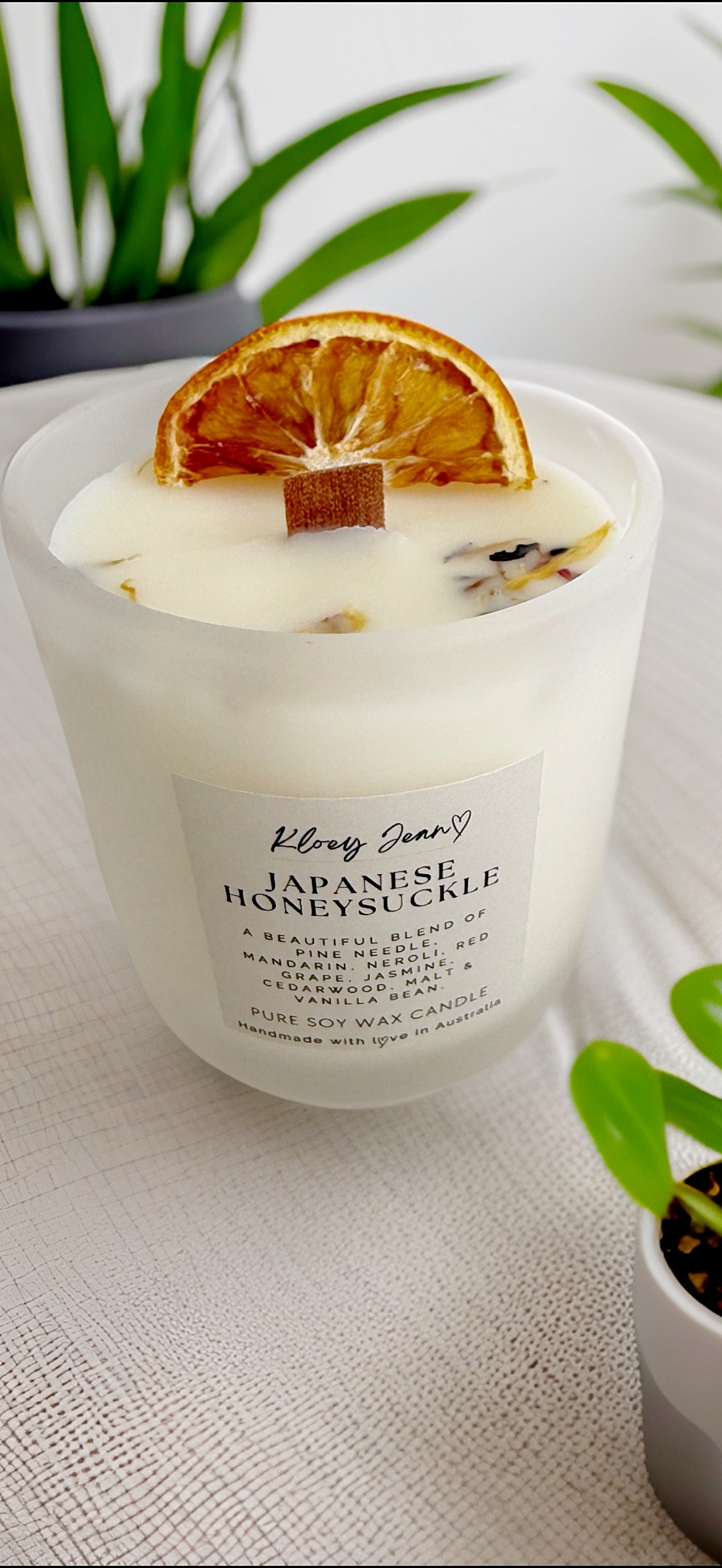 100% Pure Soy Wax Candle By Kloey Jean