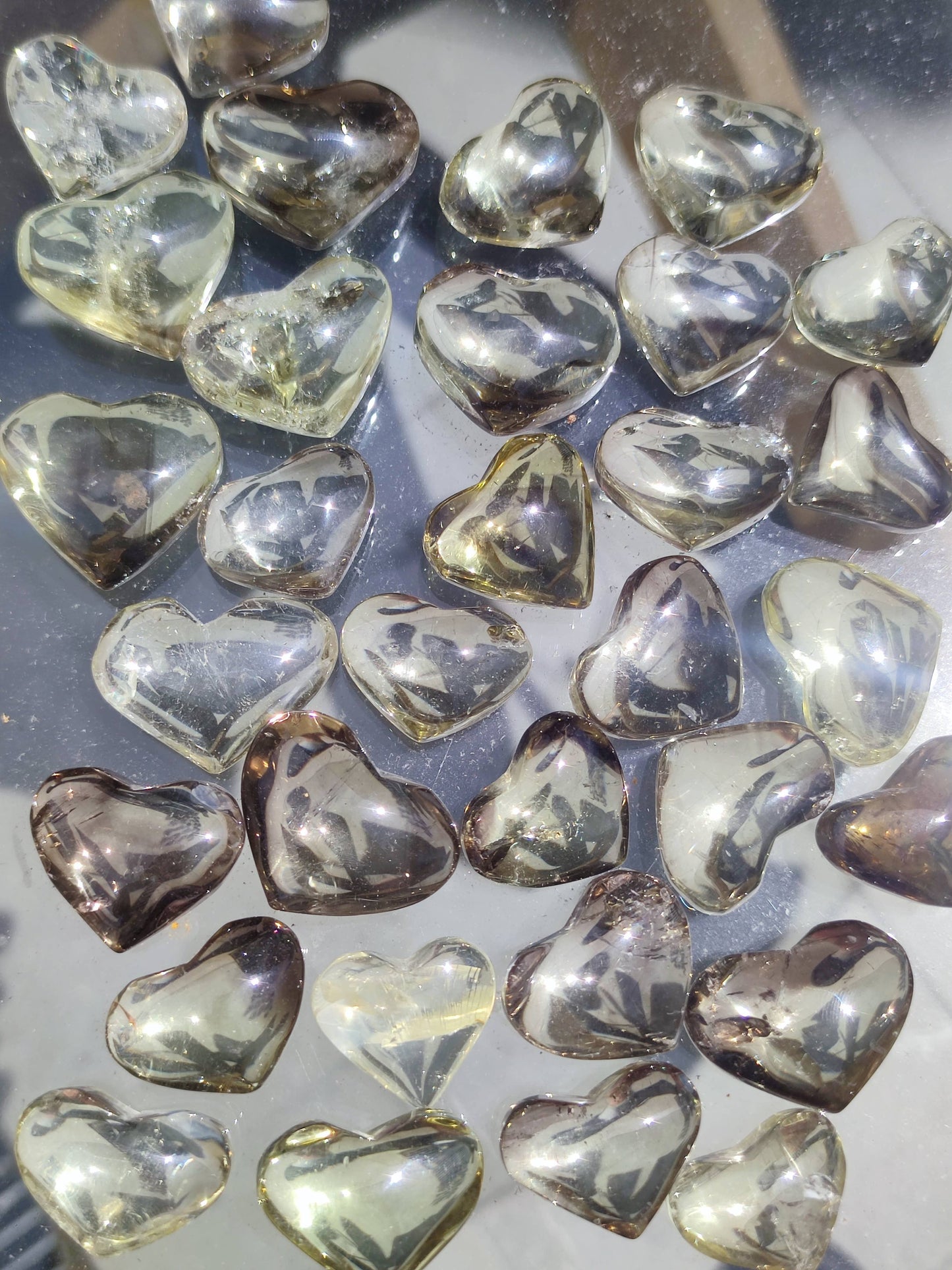 Sparkling Joy: Puffy Brazilian Citrine Heart - Embrace Positivity and Abundance: 3-4 cm