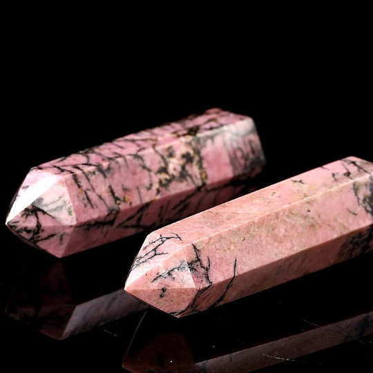 Rhodonite Crystal Tower Point Generator