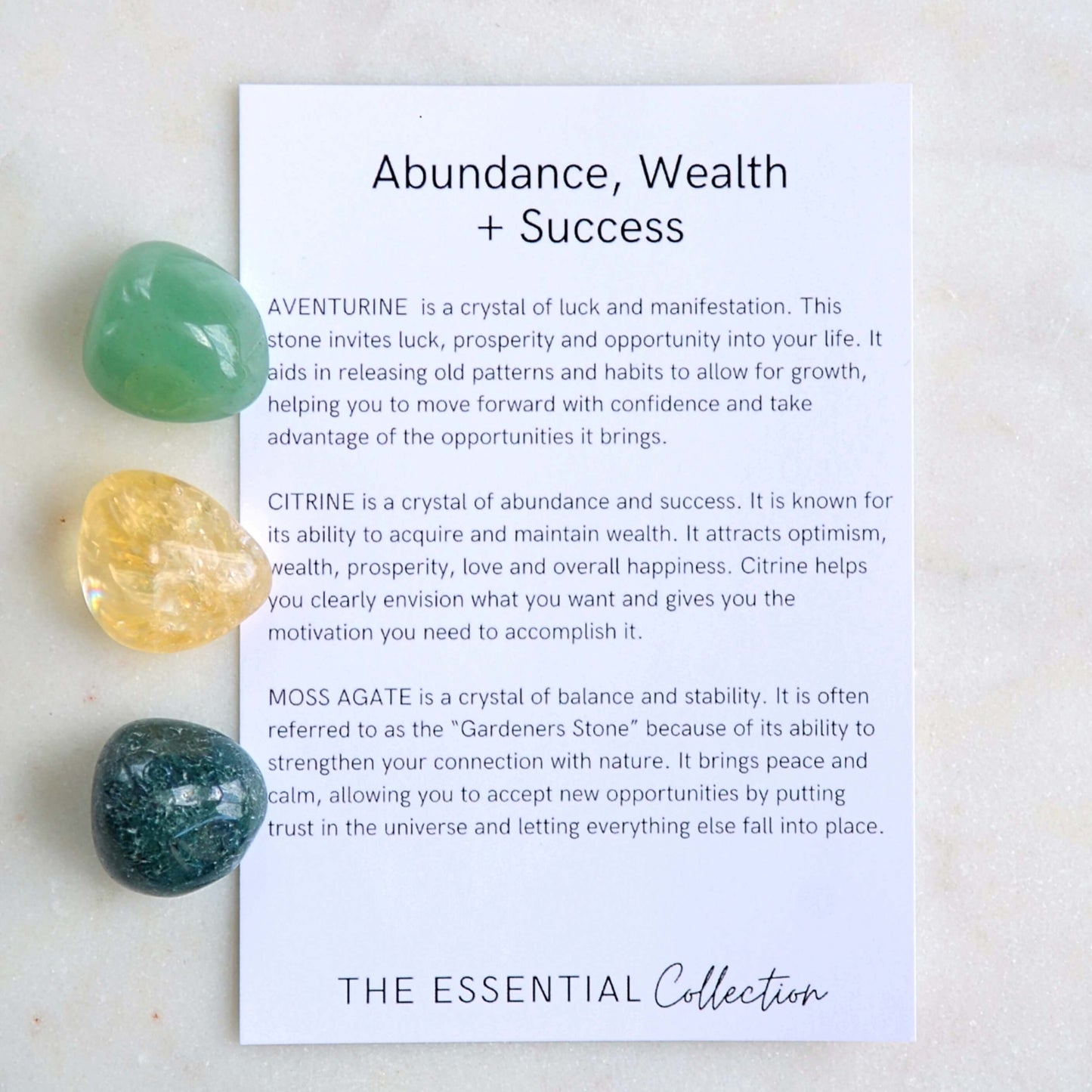 Abundance, Wealth + Success Crystal Kit