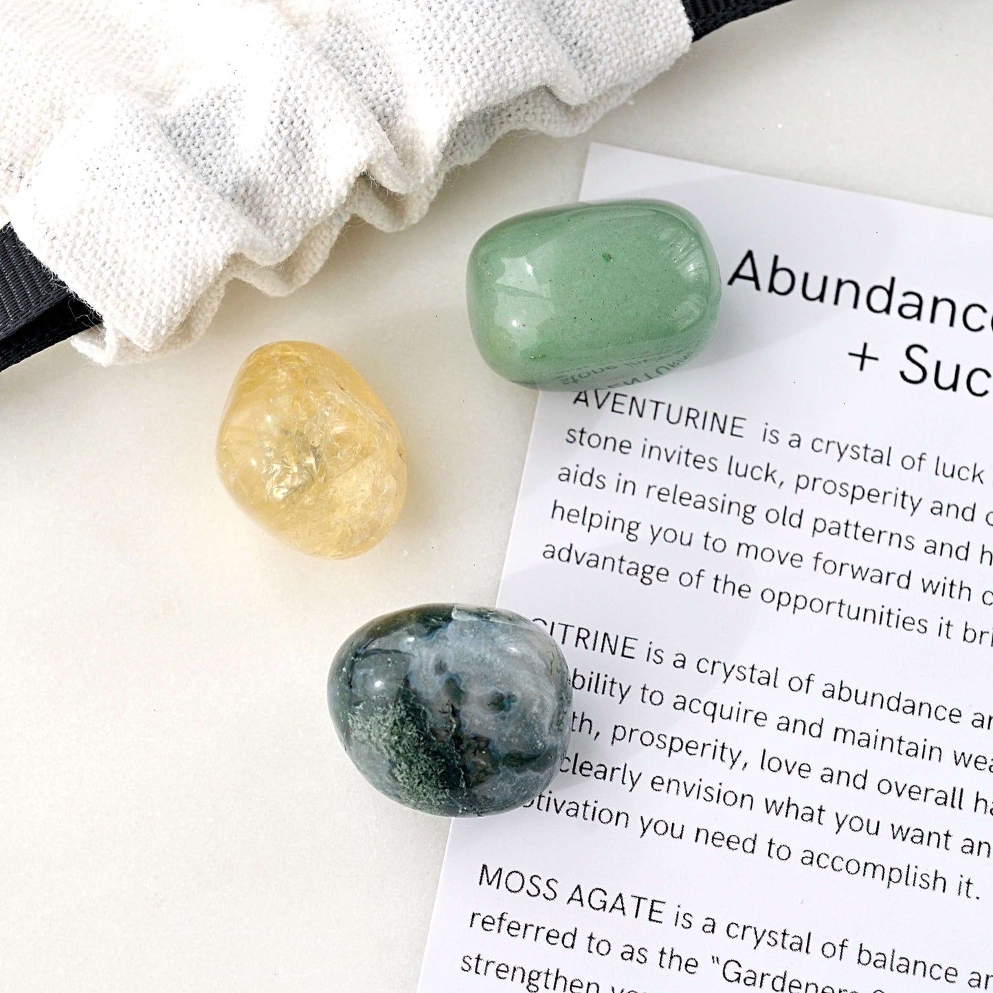 Abundance, Wealth + Success Crystal Kit