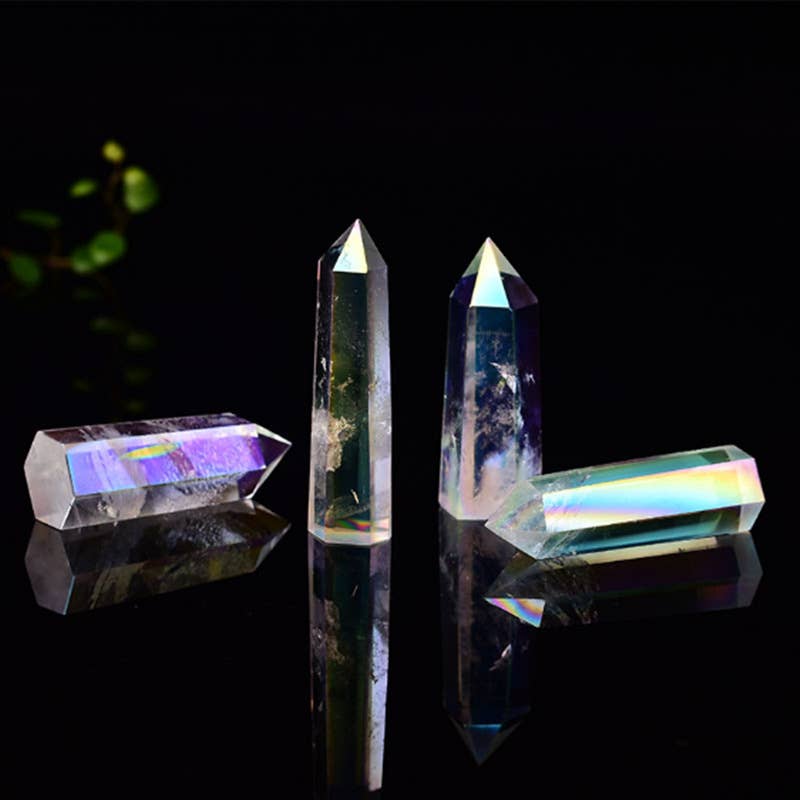 Aura Clear Quartz Tower Point Generator