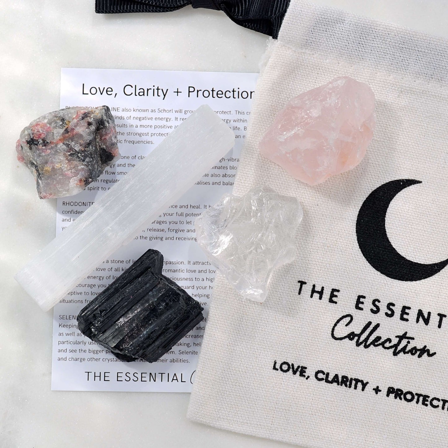 Love, Clarity + Protection Raw Crystal Kit