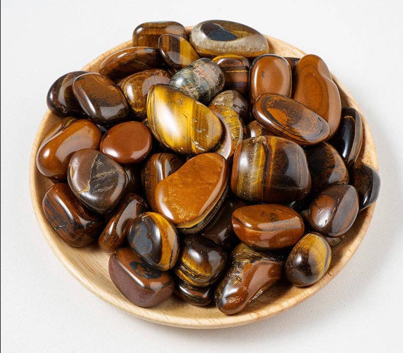 Tiger's Eye Crystal Tumble 100g