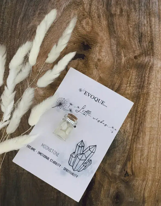 'Little Wishes' Crystal Jars - Moonstone