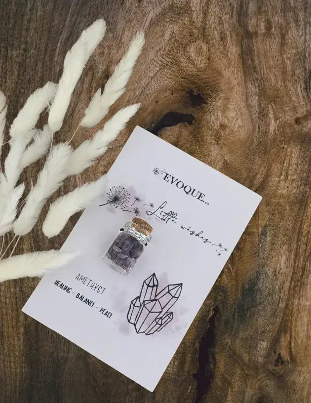 'Little Wishes' Crystal Jars - 'Amethyst’