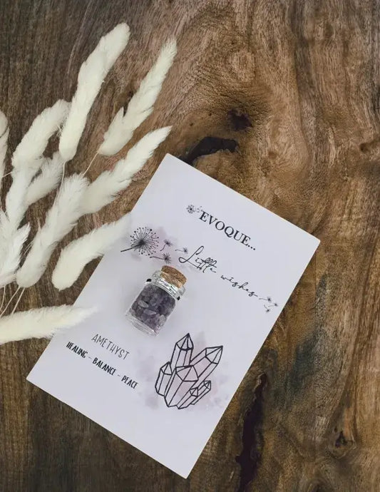 'Little Wishes' Crystal Jars - 'Amethyst’