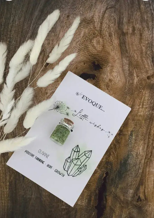 'Little Wishes' Crystal Jars - Olivine