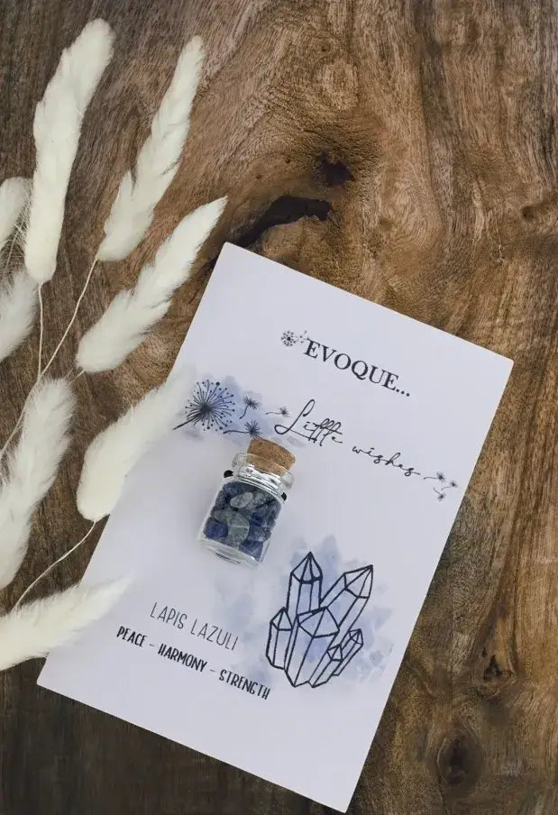 'Little Wishes' Crystal Jars -'Lapis Lazuli