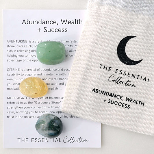 Abundance, Wealth + Success Crystal Kit